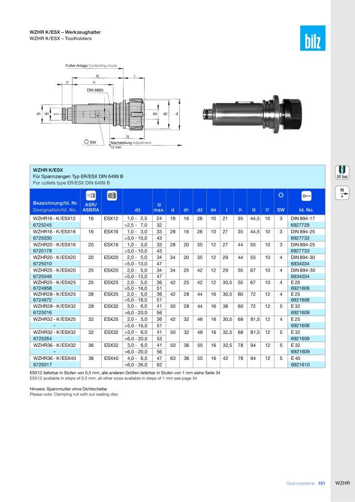 BILZ - Spannsysteme NR.: 21293 - Pagina 154