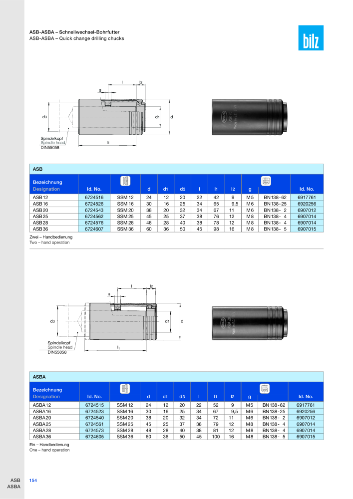 BILZ - Spannsysteme NR.: 21293 - Pagina 157