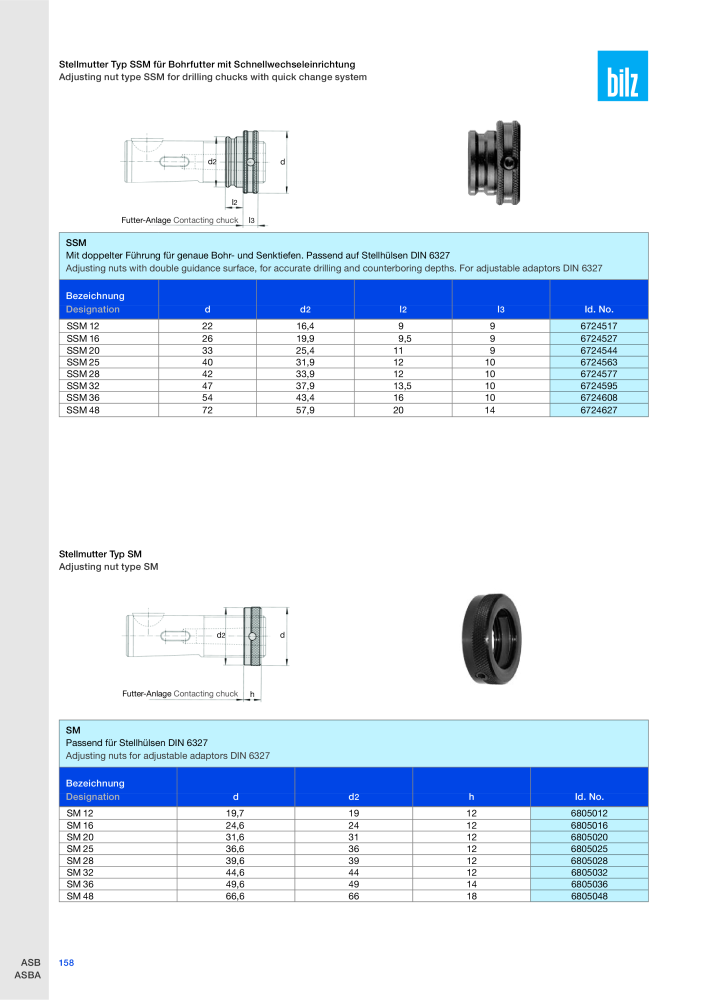 BILZ - Spannsysteme NR.: 21293 - Pagina 161