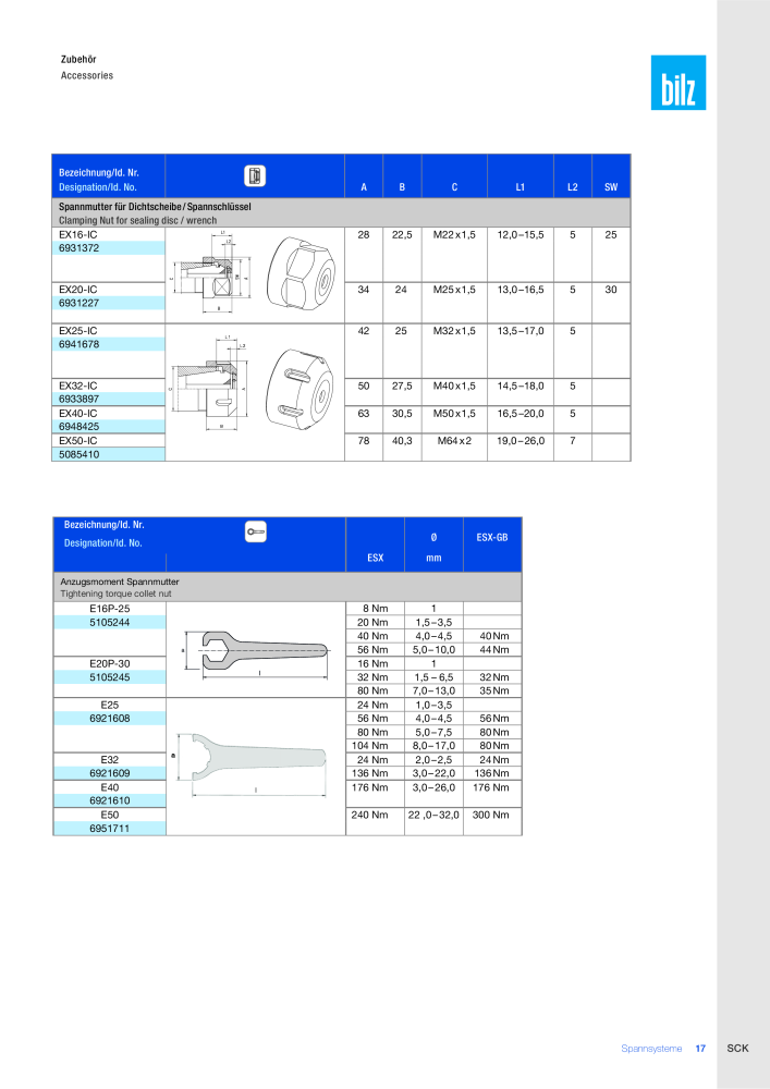 BILZ - Spannsysteme NR.: 21293 - Pagina 18