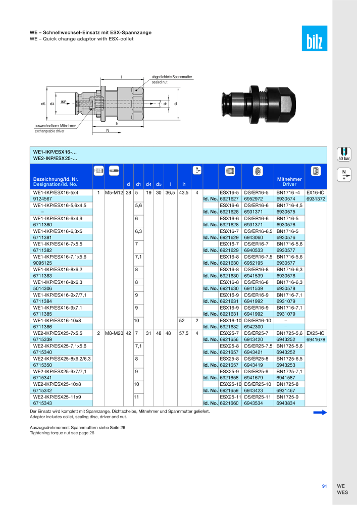 BILZ - Spannsysteme NR.: 21293 - Seite 94