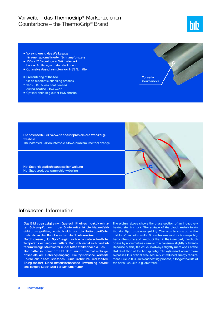 BILZ - ThermoGrip ® Schrumpfspannfutter NR.: 21294 - Seite 7