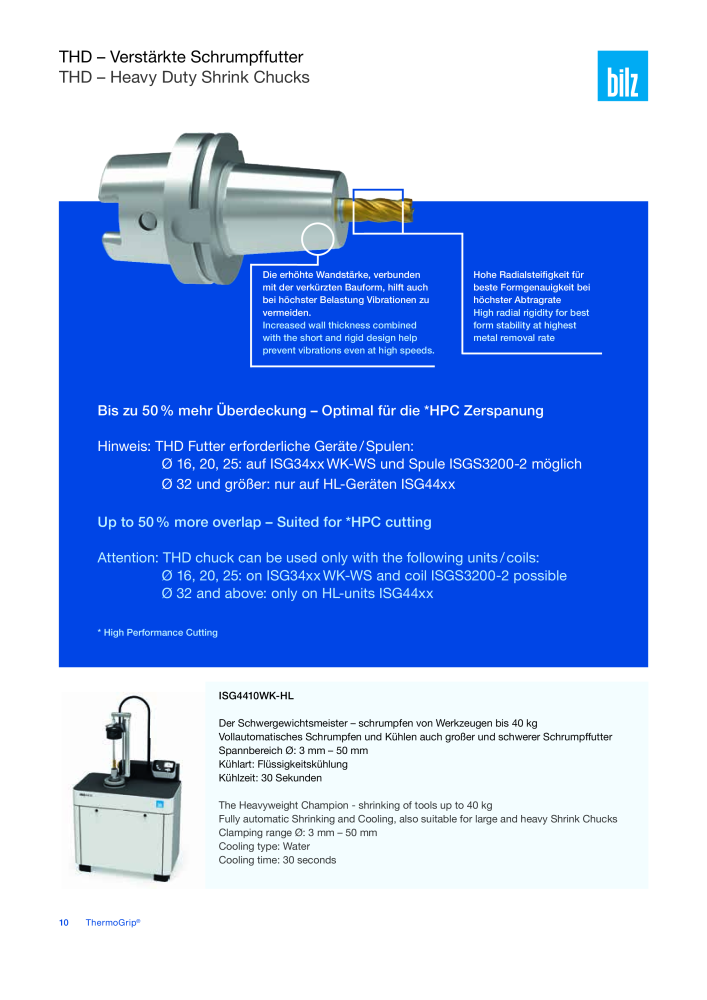 BILZ - ThermoGrip ® Schrumpfspannfutter NR.: 21294 - Seite 9