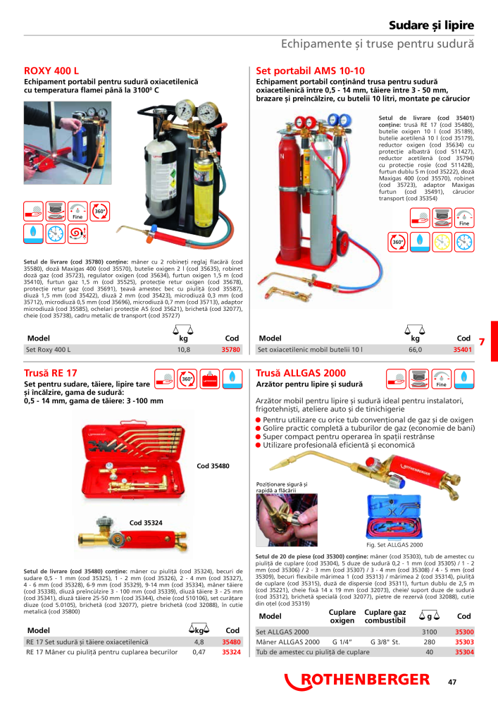 Rothenberger Catalog principal n.: 21295 - Pagina 47