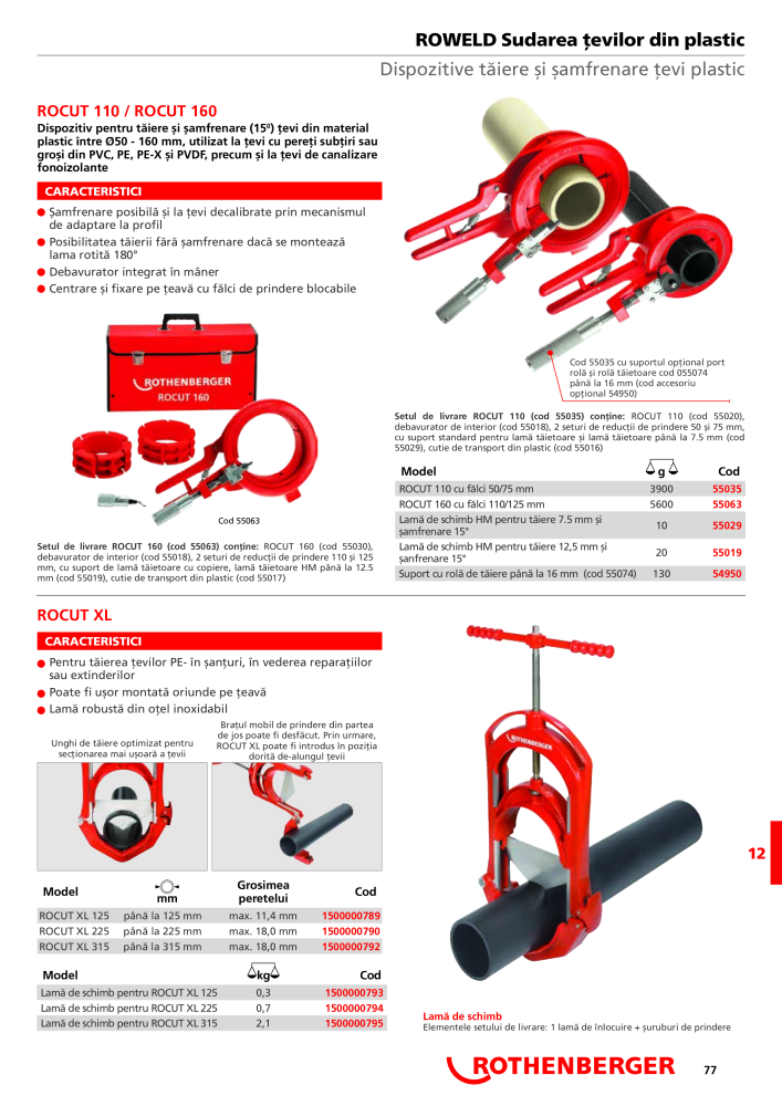 Rothenberger Catalog principal NR.: 21295 - Strona 77