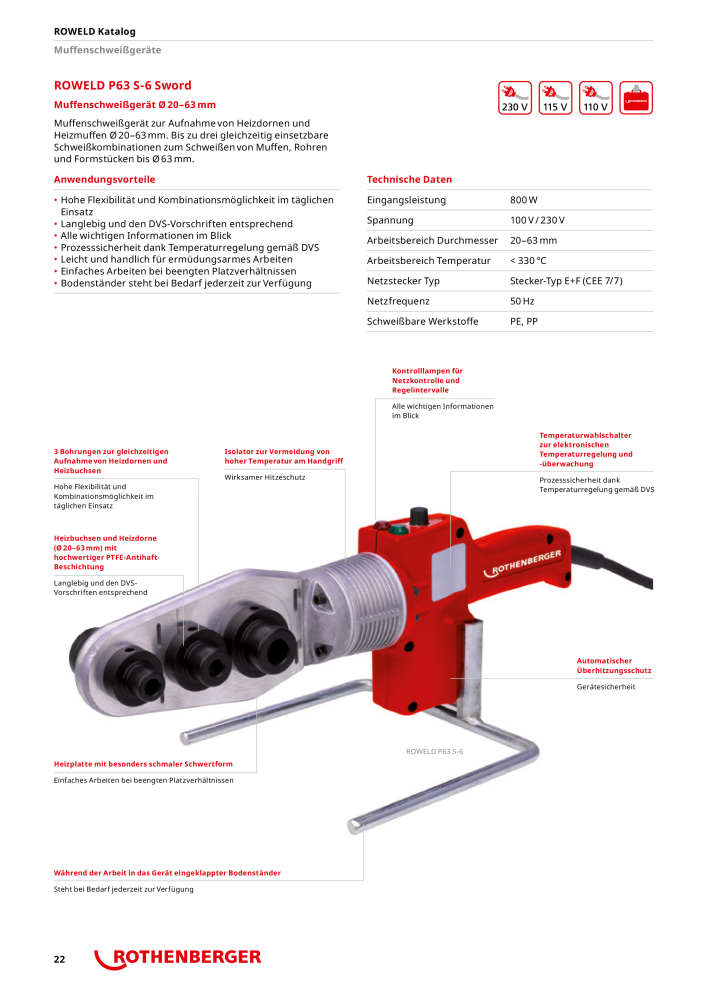 Rothenberger ROWELD Katalog NR.: 21301 - Seite 22