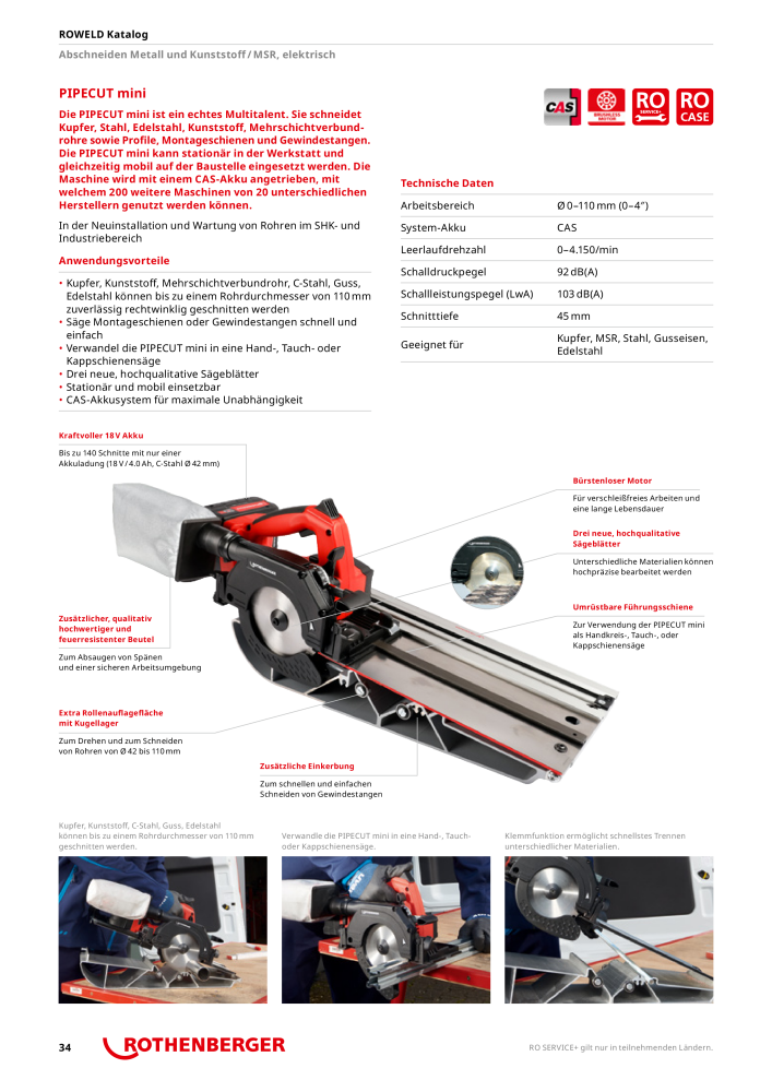 Rothenberger ROWELD Katalog NR.: 21301 - Seite 34