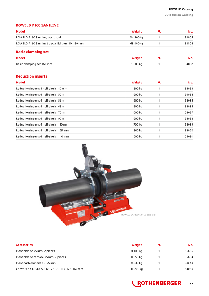 Rothenberger ROWELD Catalog NEJ.: 21303 - Sida 17