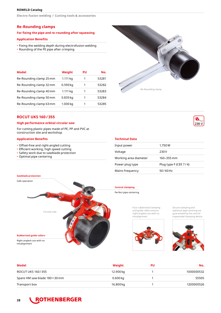 Rothenberger ROWELD Catalog NEJ.: 21303 - Sida 28