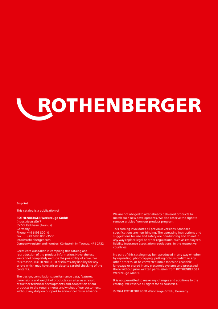 Rothenberger ROWELD Catalog NEJ.: 21303 - Sida 38