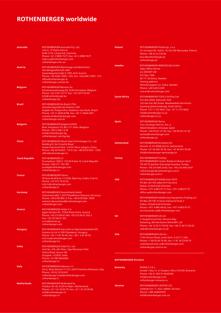 Rothenberger ROWELD Catalog NEJ.: 21303 - Sida 39