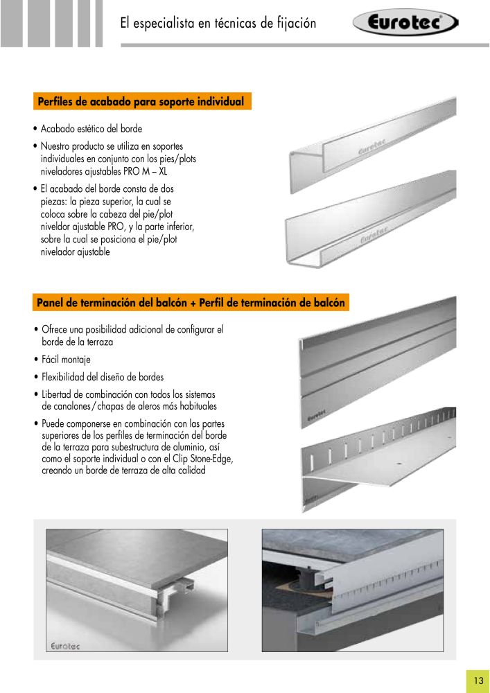 Catálogo Eurotec Sistema de Piedra NO.: 21328 - Page 13