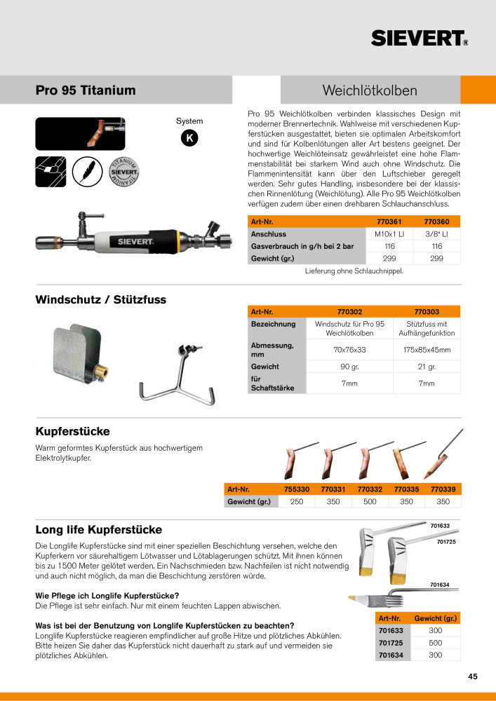 Sievert Hauptkatalog NR.: 2133 - Pagina 45