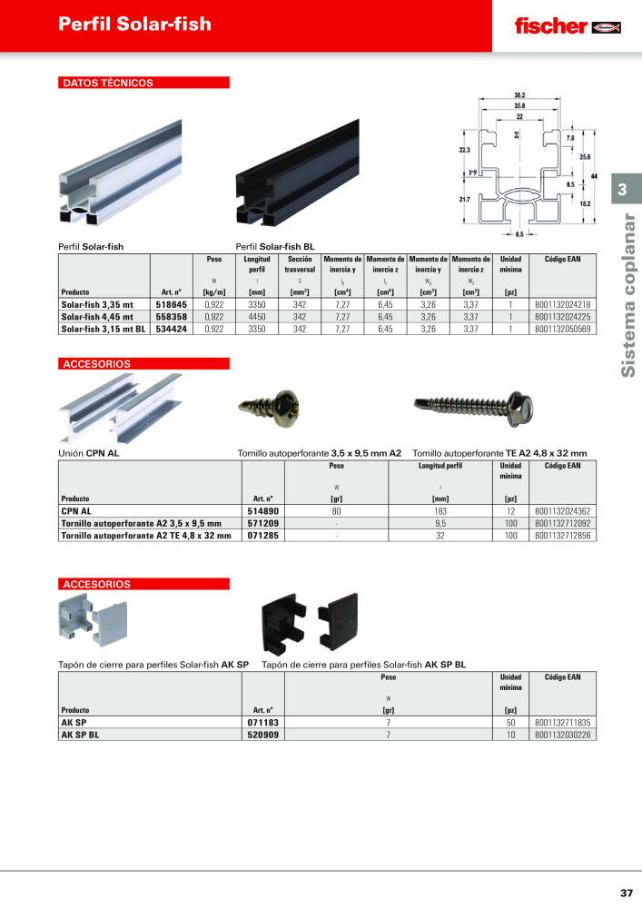 fischer Catálogo principal de sistemas solares Nº: 21364 - Página 37