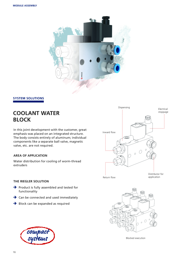 Riegler Brochure: Customer solutions, modules & cylinder service NO.: 21402 - Page 16