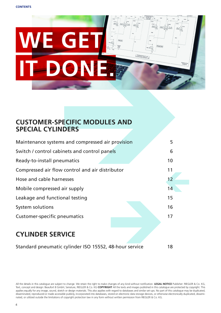 Riegler Brochure: Customer solutions, modules & cylinder service NO.: 21402 - Page 4