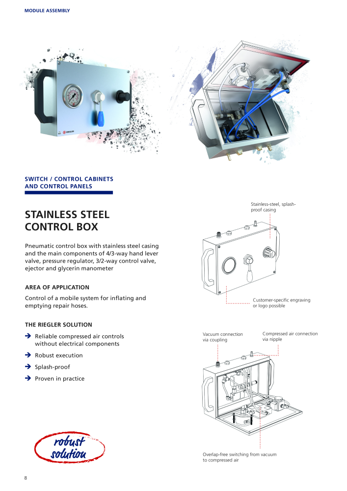 Riegler Brochure: Customer solutions, modules & cylinder service NO.: 21402 - Page 8