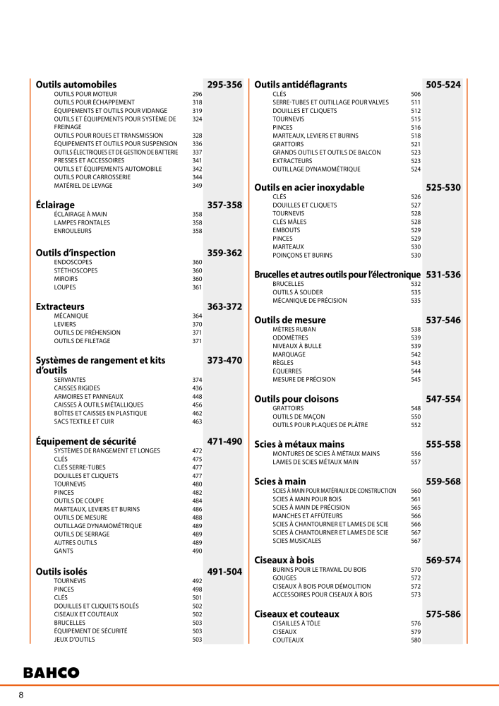 Outils du catalogue général BAHCO NR.: 21403 - Seite 10