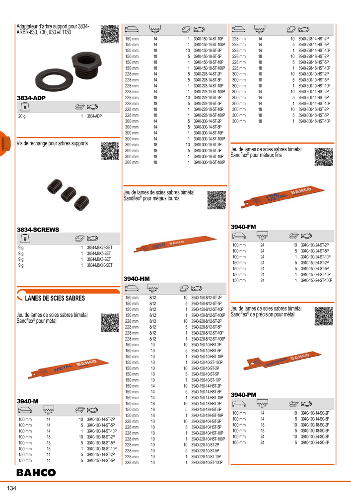 Outils du catalogue général BAHCO n.: 21403 - Pagina 136