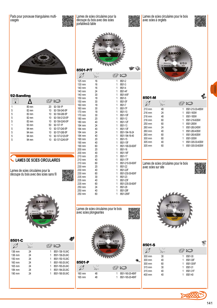 Outils du catalogue général BAHCO NR.: 21403 - Pagina 143