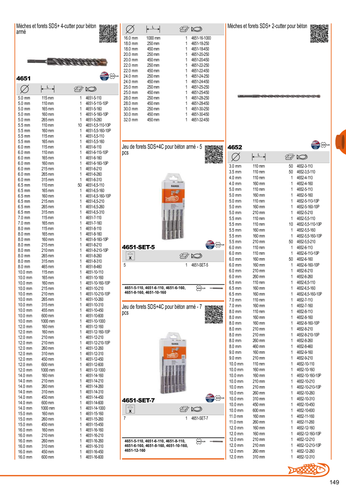 Outils du catalogue général BAHCO Nº: 21403 - Página 151