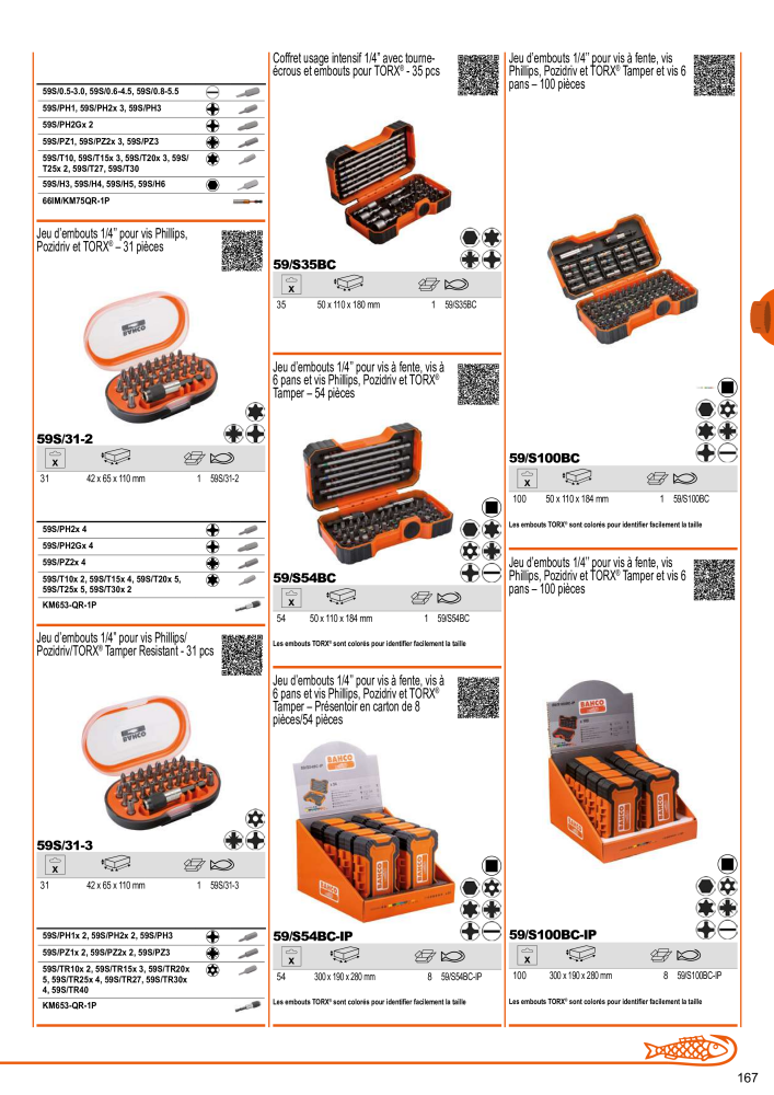 Outils du catalogue général BAHCO NEJ.: 21403 - Sida 169