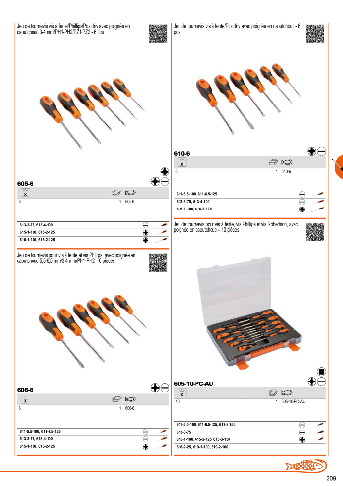 Outils du catalogue général BAHCO NR.: 21403 - Pagina 211