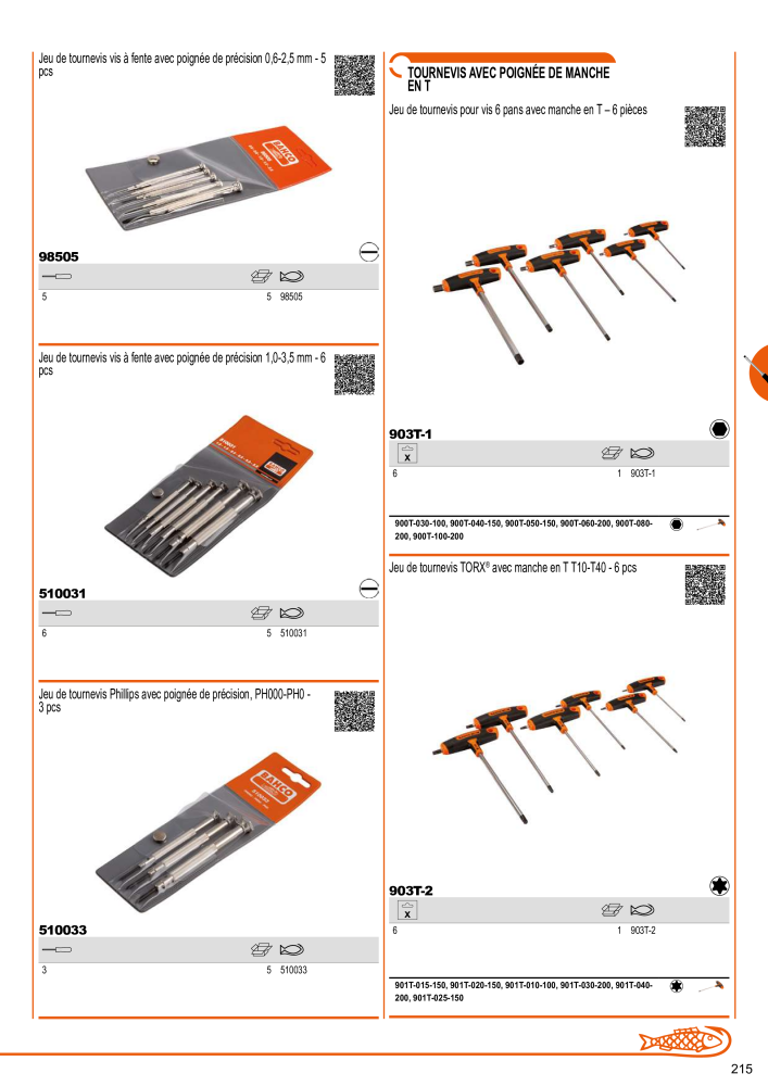 Outils du catalogue général BAHCO Nb. : 21403 - Page 217