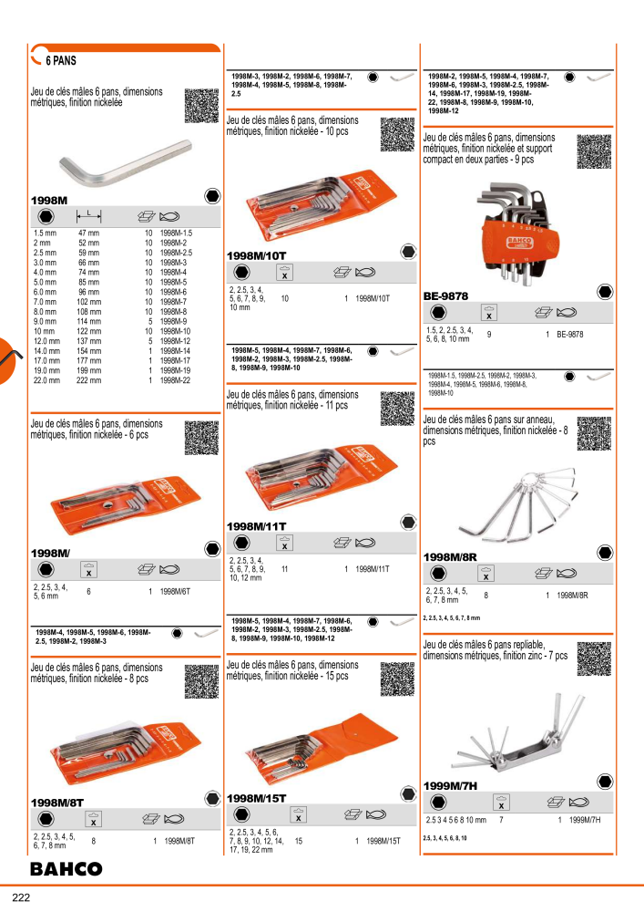 Outils du catalogue général BAHCO NR.: 21403 - Seite 224