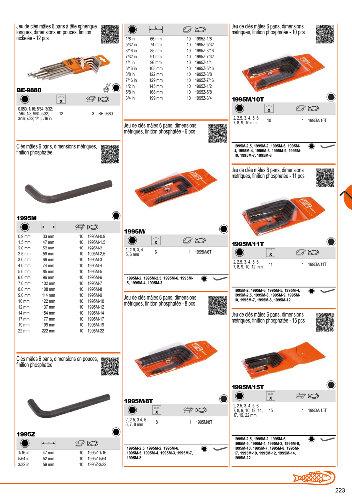 Outils du catalogue général BAHCO NR.: 21403 - Pagina 225