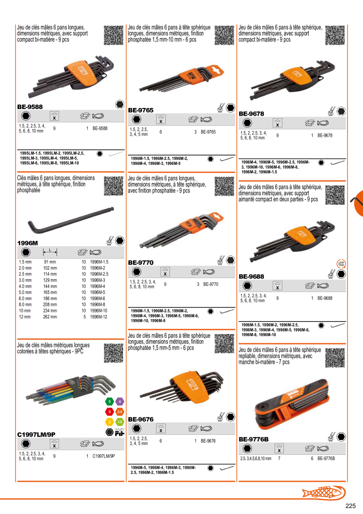 Outils du catalogue général BAHCO Nb. : 21403 - Page 227