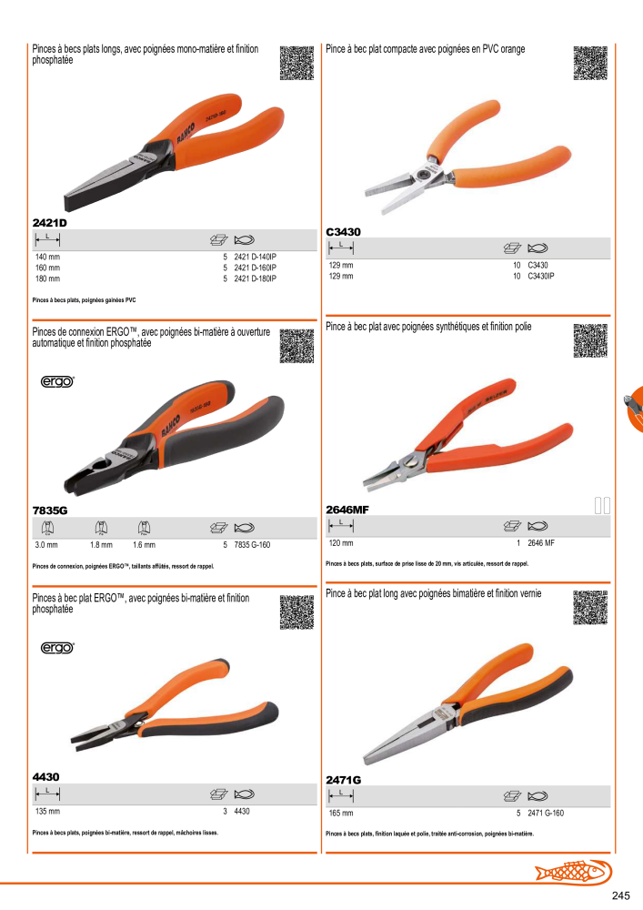 Outils du catalogue général BAHCO NR.: 21403 - Pagina 247