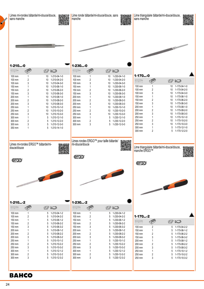 Outils du catalogue général BAHCO NO.: 21403 - Page 26