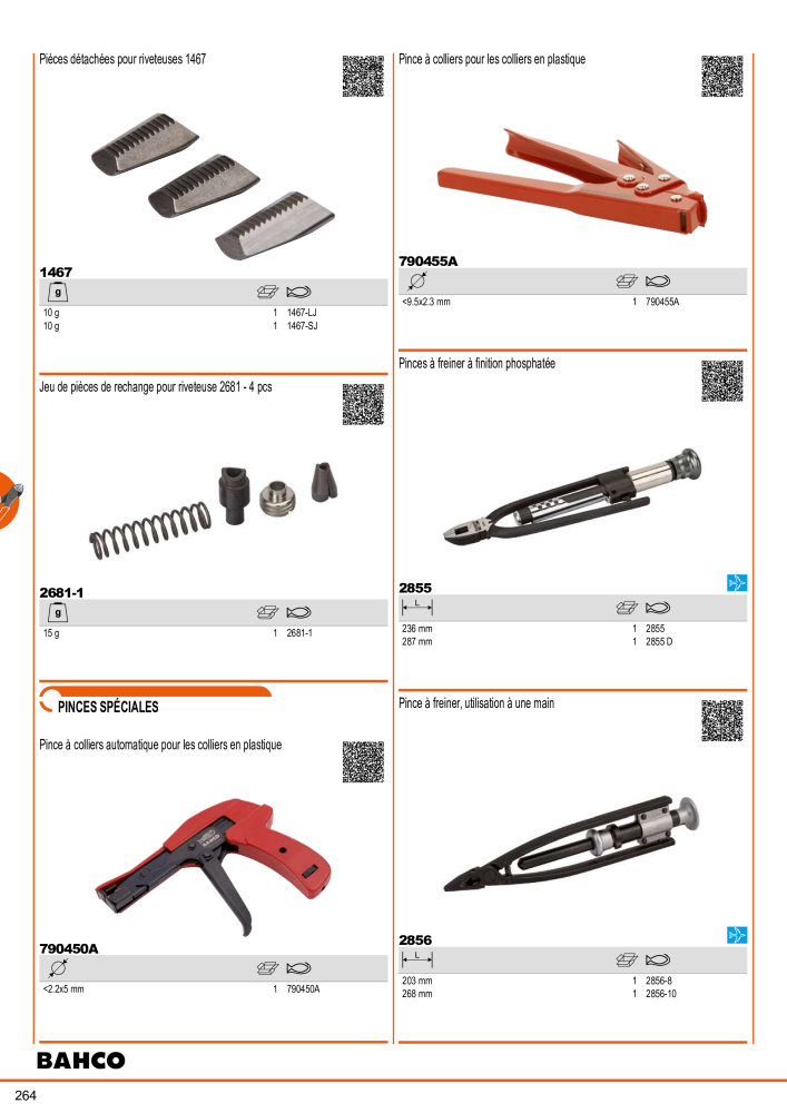 Outils du catalogue général BAHCO NR.: 21403 - Pagina 266