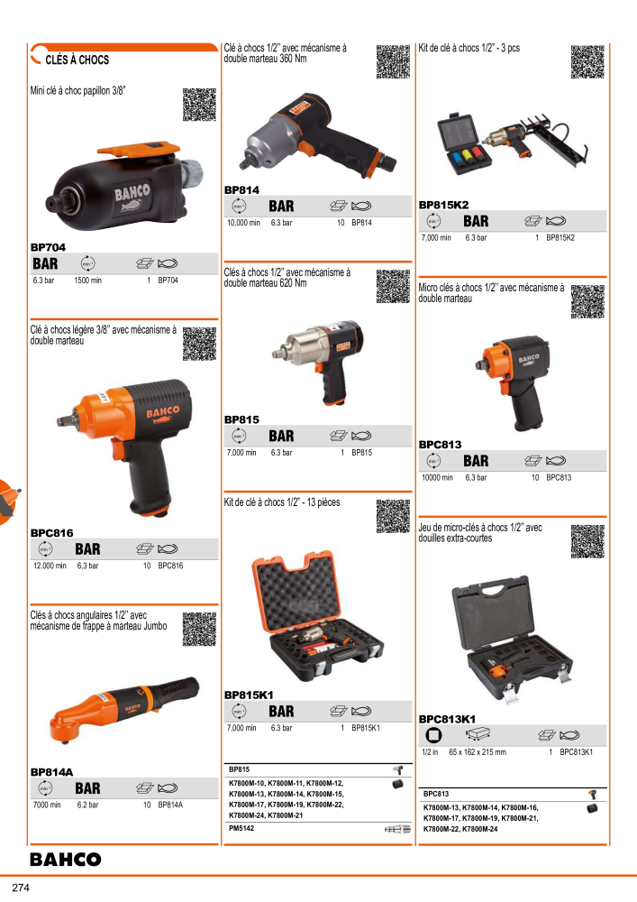 Outils du catalogue général BAHCO NR.: 21403 - Pagina 276