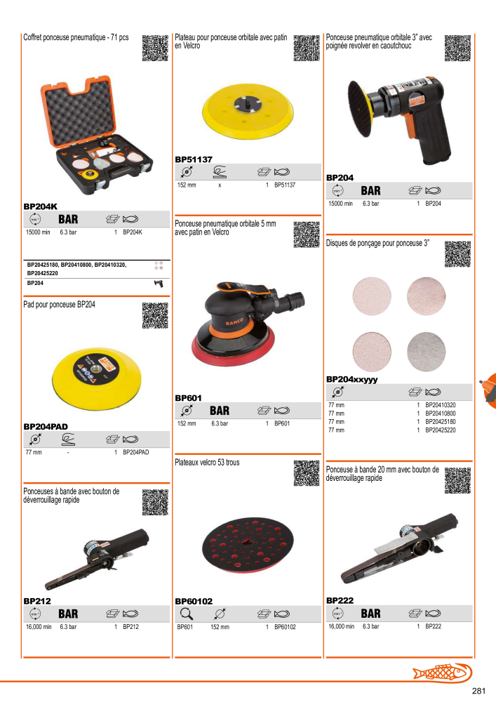 Outils du catalogue général BAHCO NO.: 21403 - Page 283