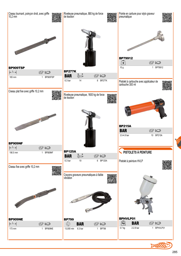 Outils du catalogue général BAHCO NR.: 21403 - Pagina 287