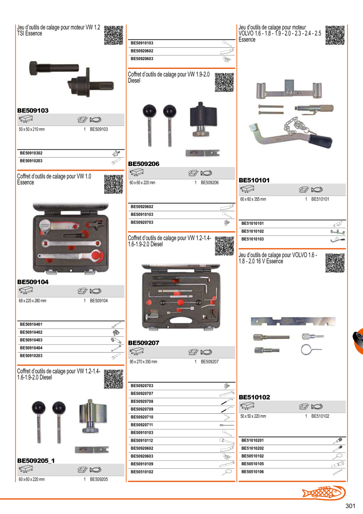 Outils du catalogue général BAHCO Nº: 21403 - Página 303