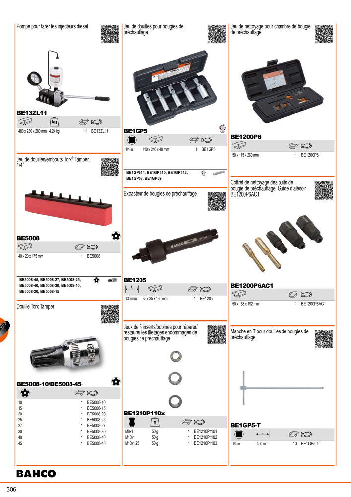 Outils du catalogue général BAHCO Nº: 21403 - Página 308