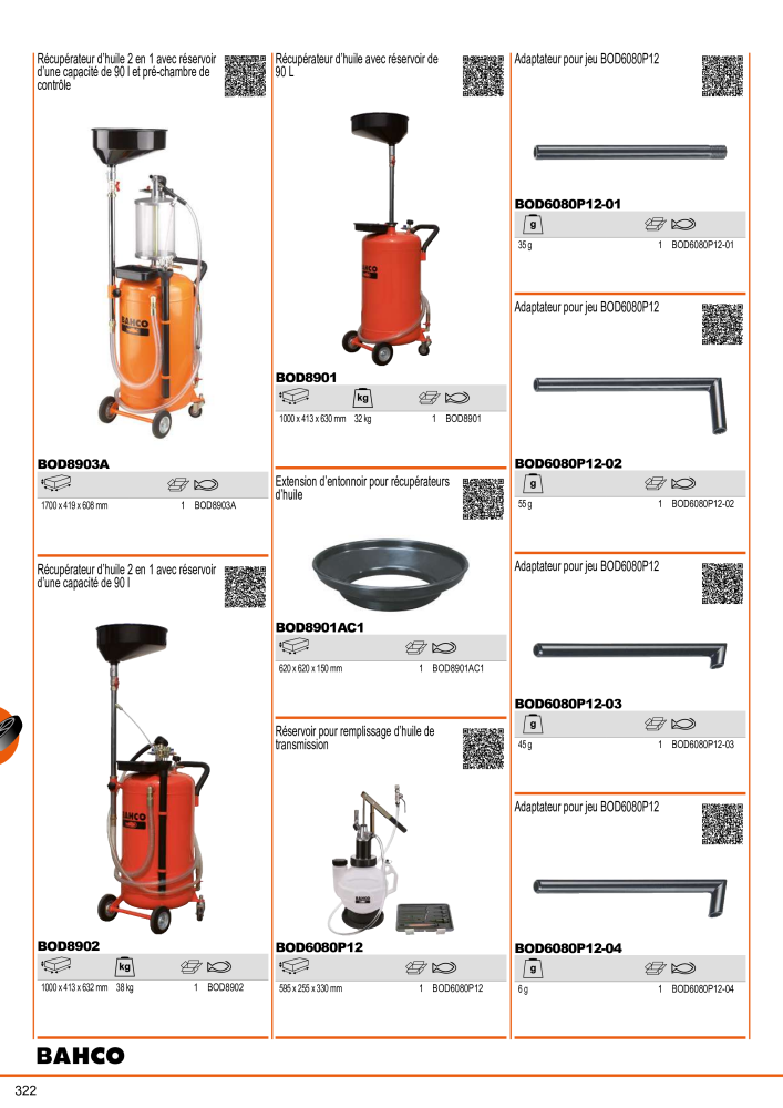 Outils du catalogue général BAHCO NR.: 21403 - Pagina 324