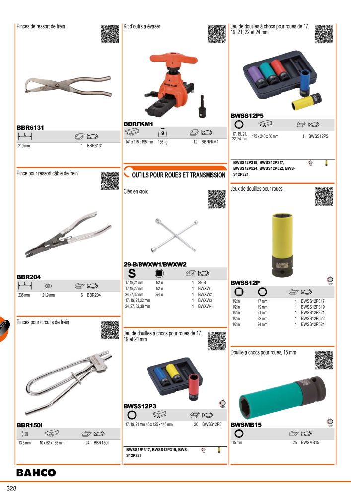 Outils du catalogue général BAHCO NR.: 21403 - Seite 330