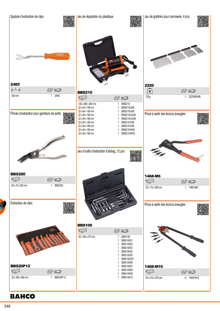 Outils du catalogue général BAHCO NR.: 21403 - Pagina 350