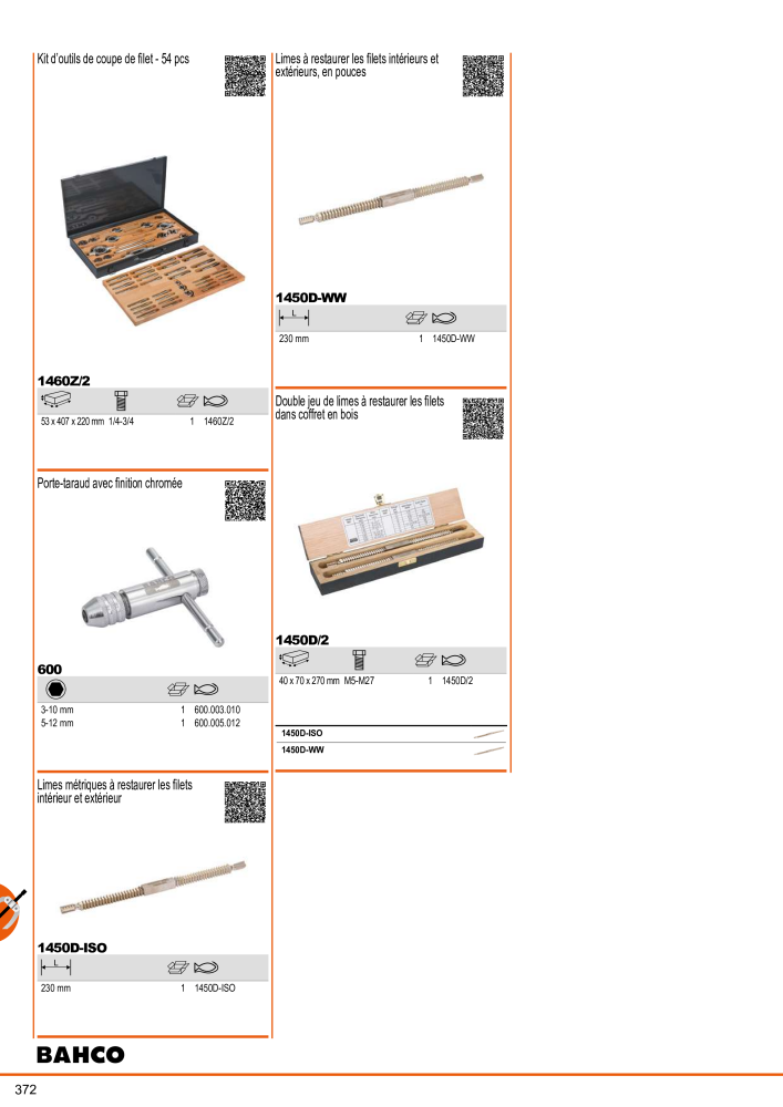 Outils du catalogue général BAHCO Nb. : 21403 - Page 374