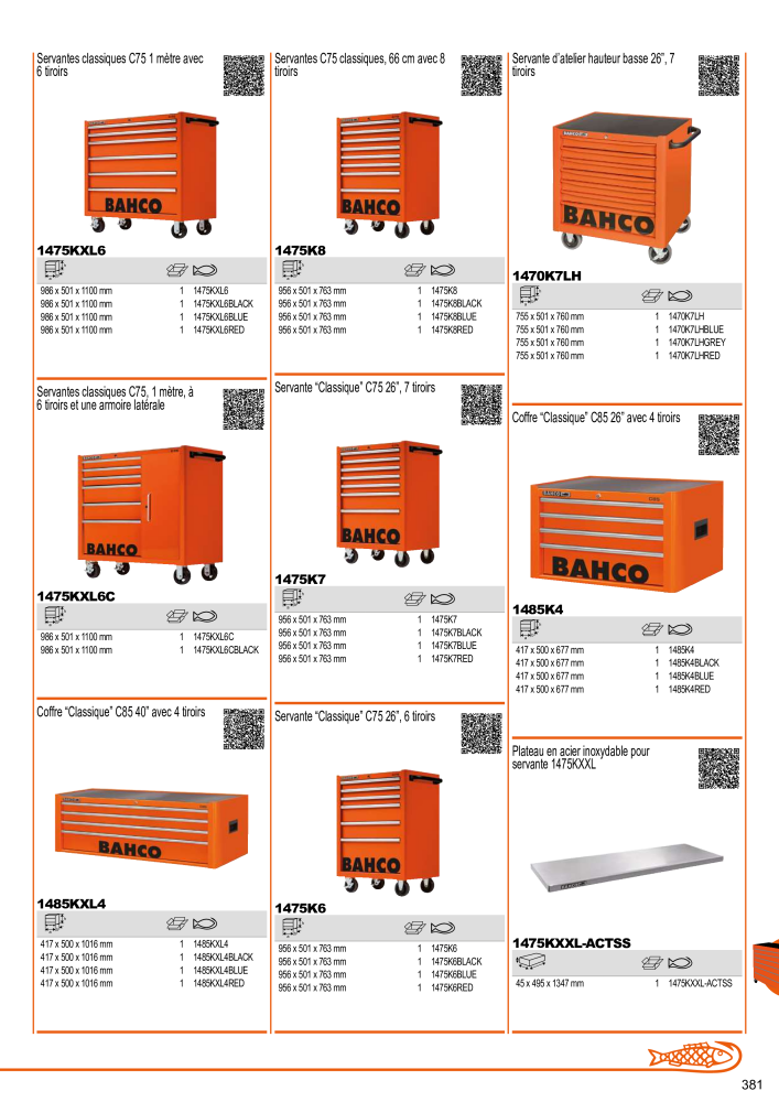 Outils du catalogue général BAHCO NR.: 21403 - Seite 383