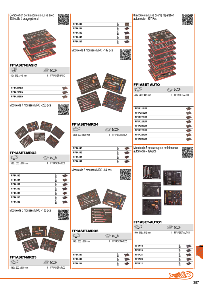 Outils du catalogue général BAHCO NEJ.: 21403 - Sida 389