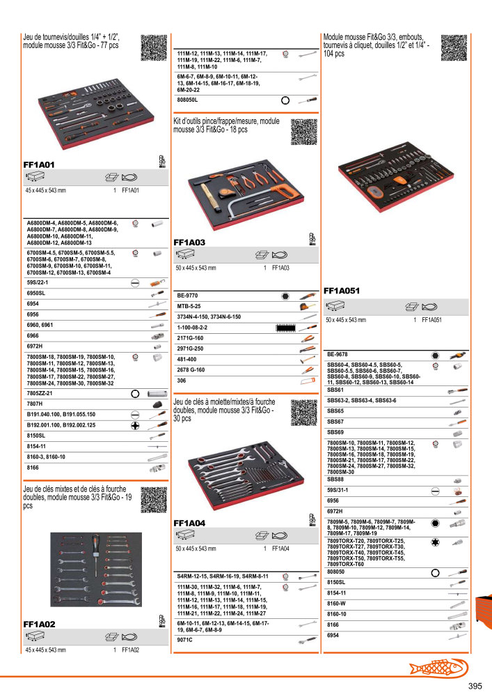 Outils du catalogue général BAHCO Nº: 21403 - Página 397