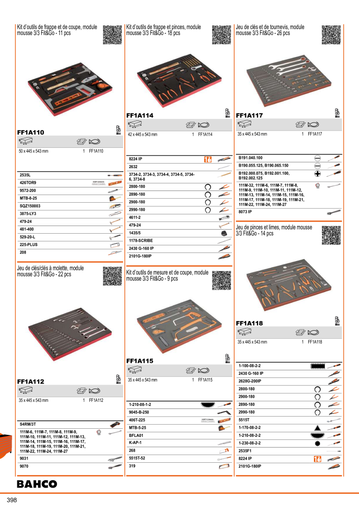 Outils du catalogue général BAHCO NR.: 21403 - Seite 400