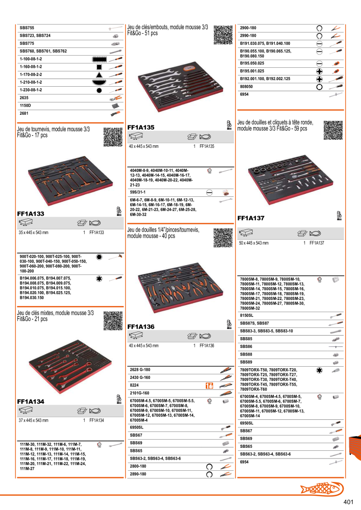 Outils du catalogue général BAHCO Nb. : 21403 - Page 403