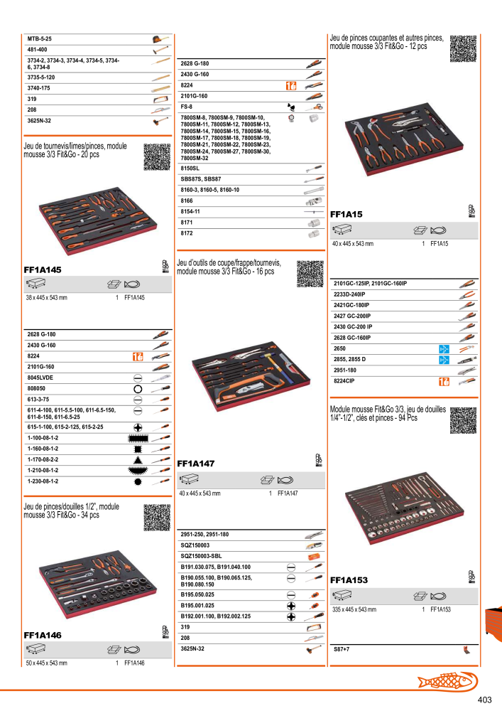 Outils du catalogue général BAHCO n.: 21403 - Pagina 405