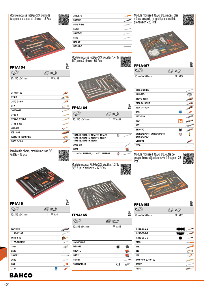 Outils du catalogue général BAHCO Nb. : 21403 - Page 406